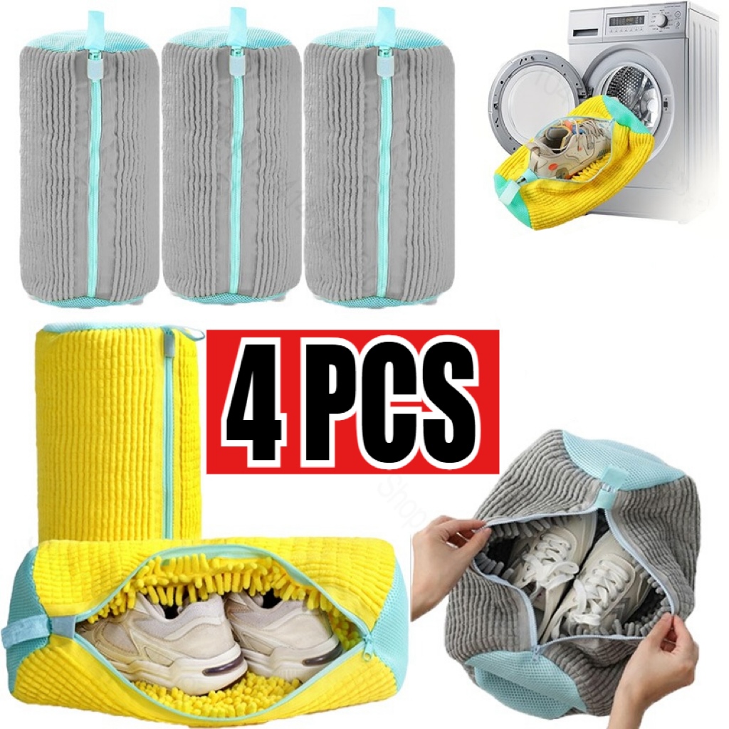 Sneaker Care Cleaning Kit - Duurzame mesh schoenwaszak met ritssluiting, rijke