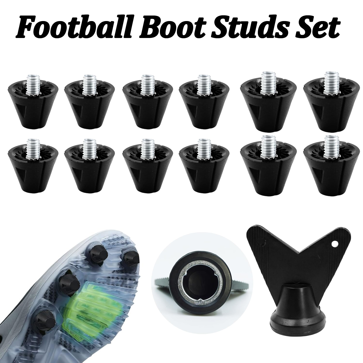 4/12PCS Voetbalschoen Studs Ve - Sneaker Care Set recensie en prijs