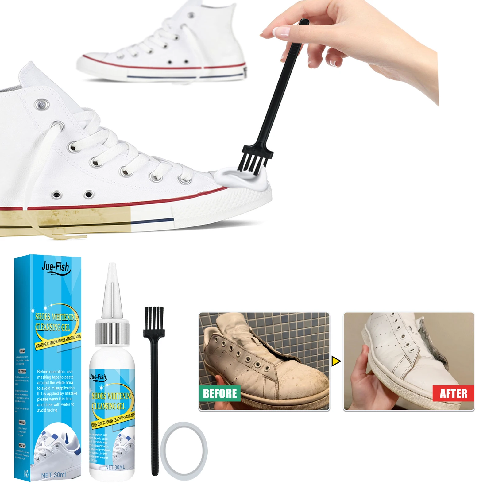 Witte Schoenen Schoonmaken Gel - Sneaker Care Spray recensie en prijs