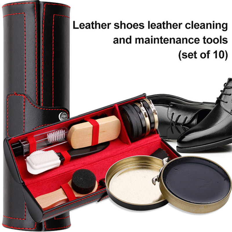 1 set lederen schoenenpoetset  - Sneaker Care Set recensie en prijs